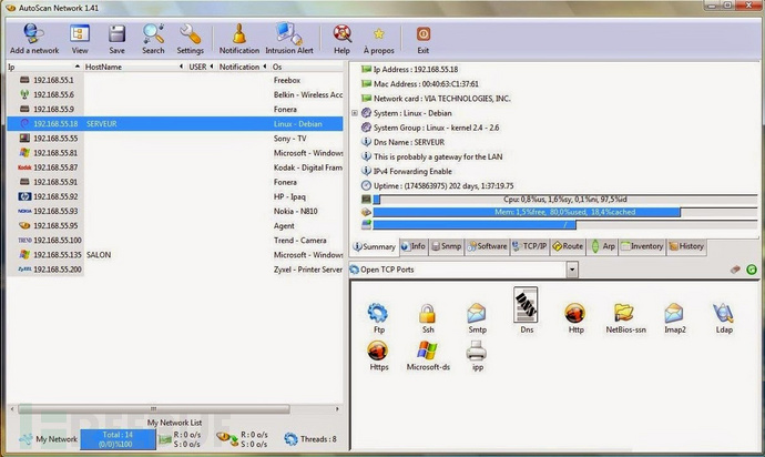 自动化网络扫描探测工具:AutoScan-Network