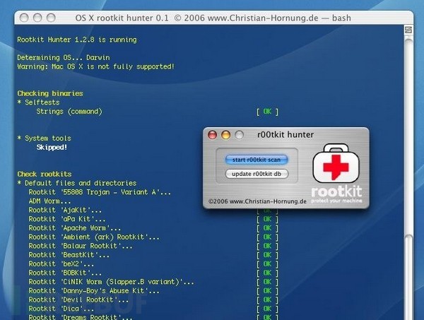 恶意程序查杀工具:Rootkit Hunter